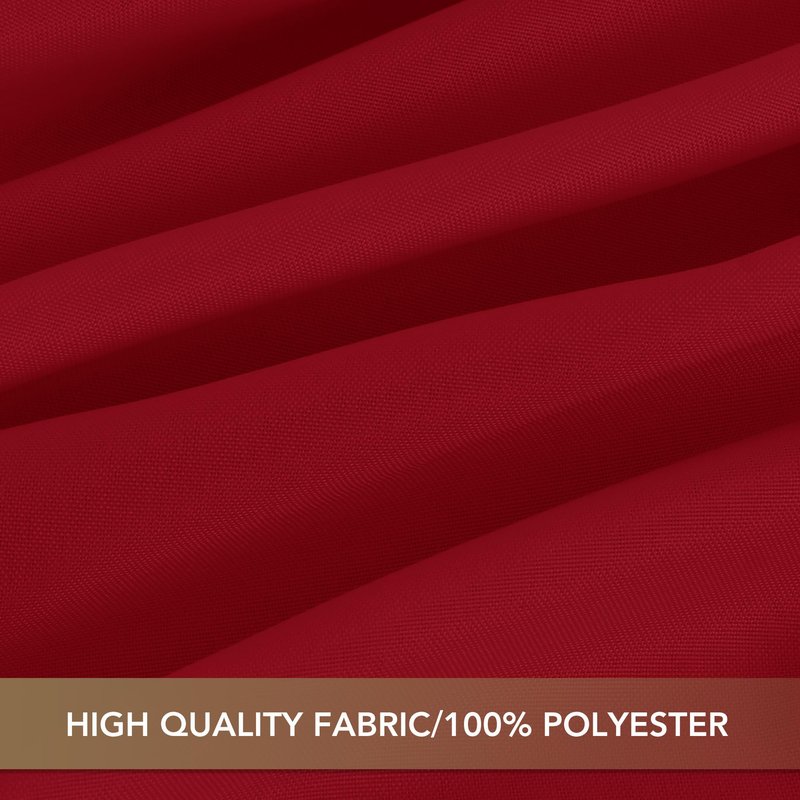 sancua Red Tablecloths for 8 Foot Rectangle Tables, 8 Pack - Washable Polyester Fabric Table Cloth for Wedding Party, Birthday, Banquet Reception, 60x120 Inch