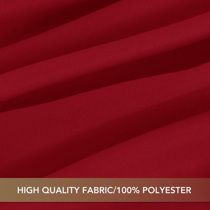 sancua Red Tablecloths for 8 Foot Rectangle Tables, 8 Pack - Washable Polyester Fabric Table Cloth for Wedding Party, Birthday, Banquet Reception, 60x120 Inch