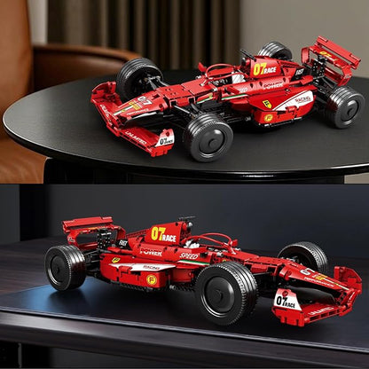 Reobrix F1 Car Model Building Sets 1:8 Scale Race Car Model Kit Collectible Formula 1 Car for Display Creative Gift Ideas for Adult F1 Racing Fans 14+
