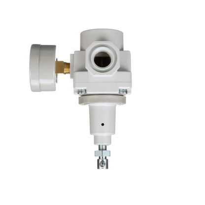 PneumaticPlus SAR400T-N04BG Compressed Air Regulator 1/2" NPT, T-Handle, Gauge & Bracket