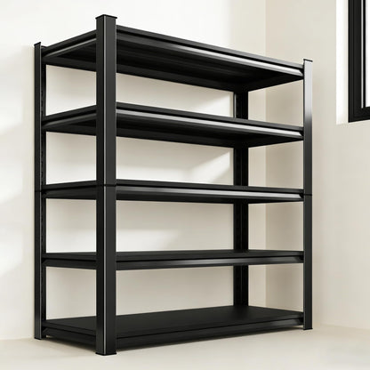 TXTDPL 2000lbs Heavy Duty Garage Shelving, 5-Tier Adjustable Storage Shelves, 72" H x59 W x 19.6" D, Utility Metal shelvingfor Warehouse, Basement, Garage