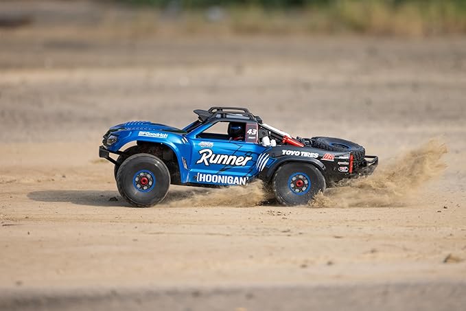 FSRC RC Truck1/7 Model TT 6S/8S Blue/Red High-Speed Off-Road Desert Truckr RC car Short-Course Truck 4WD 100km/h+(8S-Blue)