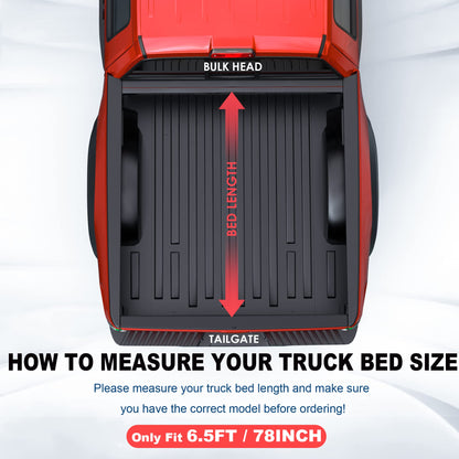 MOSTPLUS Fiberglass Tri Fold Tonneau Cover Hard Truck Bed Compatible with 1999-2007 Chevy Silverado GMC Sierra 1500 Fleetside 6.5 FT Bed (78.8 inch) - 3-Fold Bed