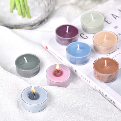 Sungmor Scented Tea Lights Candles - 32pcs Scented Candles in Clear Cups, Variety Pack - Long Lasting & Smokeless Soywax Tealight Candles - Small Votive Candle for Wedding, Parties, Festival
