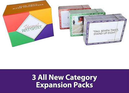 Expansion Pack Set with 3 All-New Categories x 150 Cards Each (Concepts + Ideas Art + Photography Quotes + Sayings)