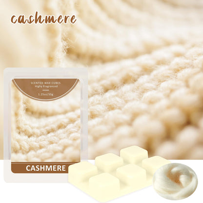 SCENTORINI Wax Melts, Cashmere Scent Wax Cubes 4 Pack, Summer Scent Soy Wax for Wax Warmer, Candle Making, Christmas Decoration and Home Fragrance