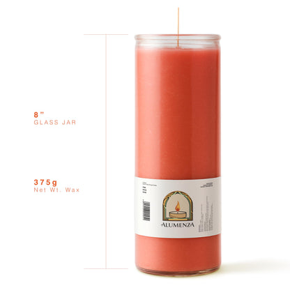 Alumenza 6 Pack Divino Níno Jesus Candle in Glass Jar 90 Hours – Paraffin Wax, Clean Burning Unscented | Large & Tall Devotional Prayer Pillar Candles for Home, Memorial, Rituals