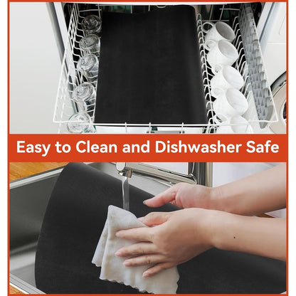 Oven Liners for Bottom of Oven, 2 Pack Reusable Large Thick Heavy Duty Teflon Oven Mat Set, Non Stick Oven Mats for Bottom of Electric Oven Gas Oven Toaster Oven Microwave Stove Grill, Easy to Clean