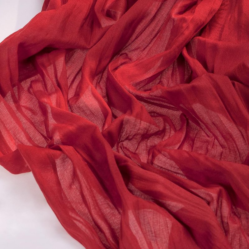 Socomi 6pcs Red Cheesecloth Table Runner Boho Rustic Gauze 120 inch 10FT Cheese Cloth Sheer Runner for Wedding Party Baby Shower Birthday Home Decor Holiday Decorations