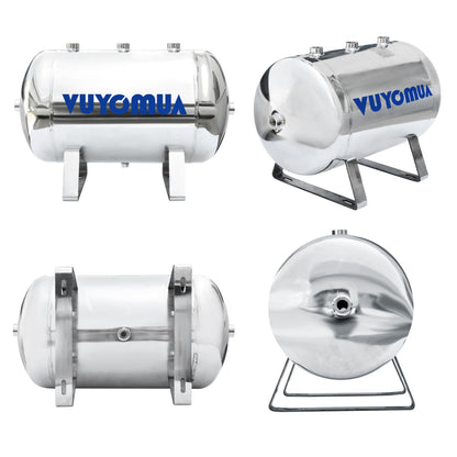VUYOMUA 7.9Gallon 304 Stainless Steel High Pressure Mini Small Portable Air Tank Air Reservoir Water Storage Tank(30L-SG)