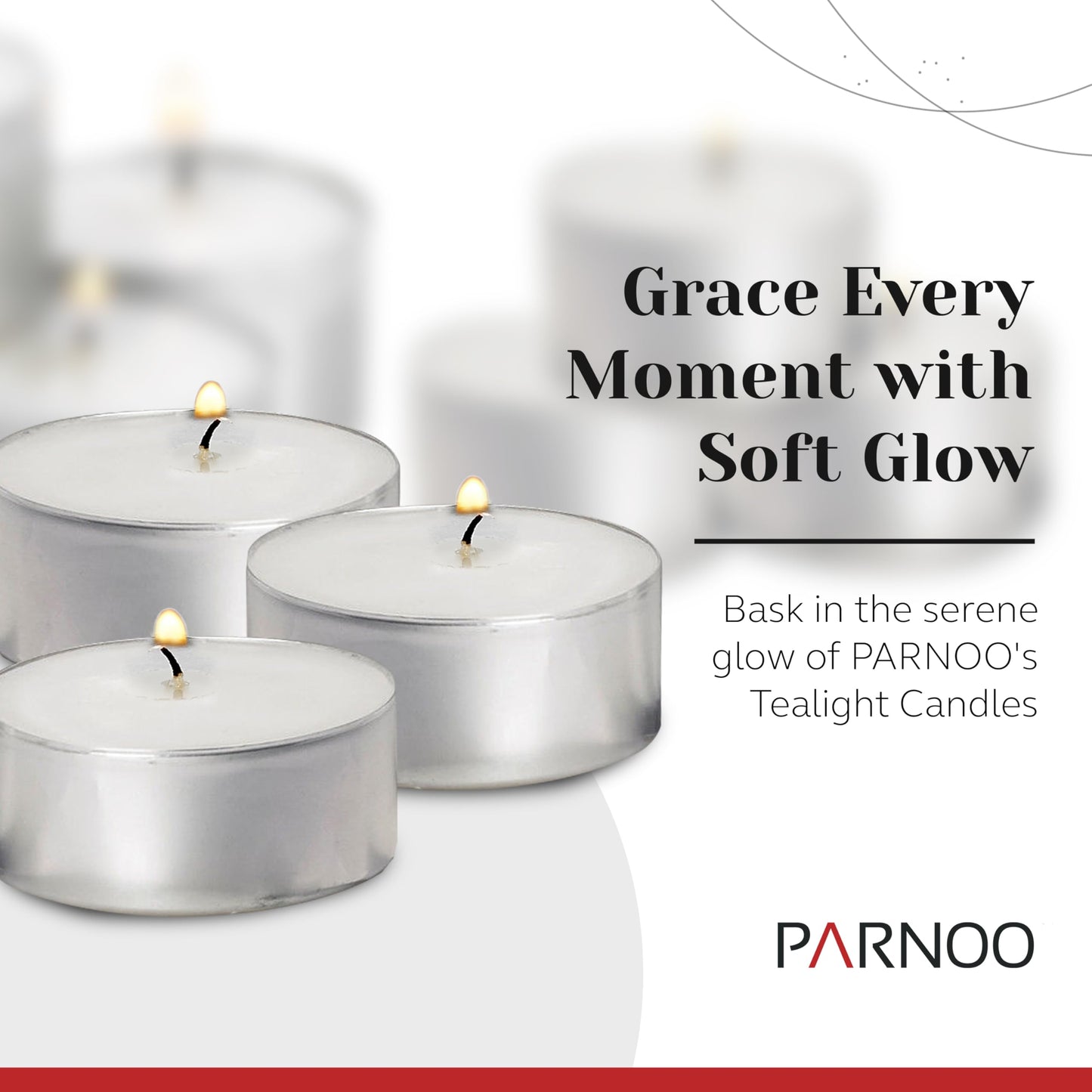 300 Pack Tealight Candles in Metal Cups - Clean, White Unscented with 4.5 Hour Long Burning Time - Votive Candles Bulk for Romantic Dinner, Weddings, Spa & Hotels by PARNOO