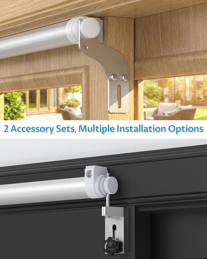 Onemake Heavy Duty Sliding Door Closer for 5–8 FT Doors, Automatic Slideback Soft-Close System with 2 Mounting Kits, Adjustable Closing Speed, Quiet & Easy Install for Patio & Balcony