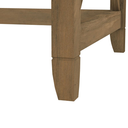 Bush Home Key West 60W Modern Farmhouse L Shaped Desk in Reclaimed Pine, 60-Inch Corner Computer Table for Home Office Workspace