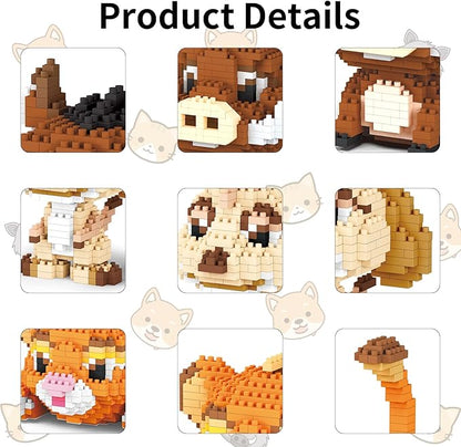 Lion Warthog Meerkat Mini Building Blocks Sets Not Compatible with Lego Animals 1856 PCS Micro Mini Building Toy Bricks for Adults Party Favors for Kids Boys Girls 14+