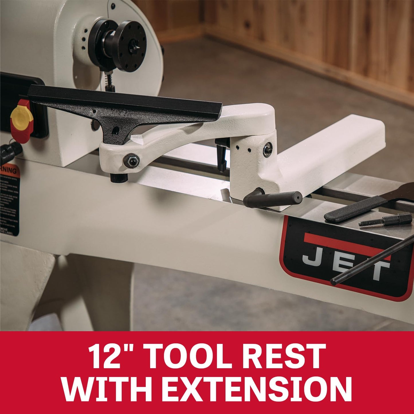 JET 14" x 40" Variable Speed Woodworking Lathe, Wood Turning Machine, 1 HP, 115/230V 1Ph (JWL-1440VS)