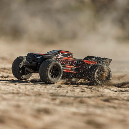 ARRMA 1/16 Mini Kraton 3S DSC 4X4 RTR Brushless Speed Truck Black/Red ARA2508T1