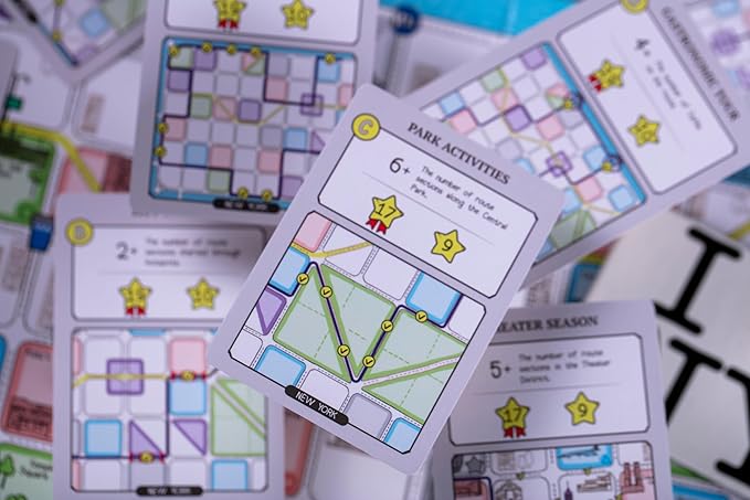 CrowD Games | En Route: A Stroll &amp Write Game | Flip and Write | Tourism | Route Building | for Adults and Families| Solo Mode Included | 1-4 Players | Ages 14 and up | Average Playtime 30 min