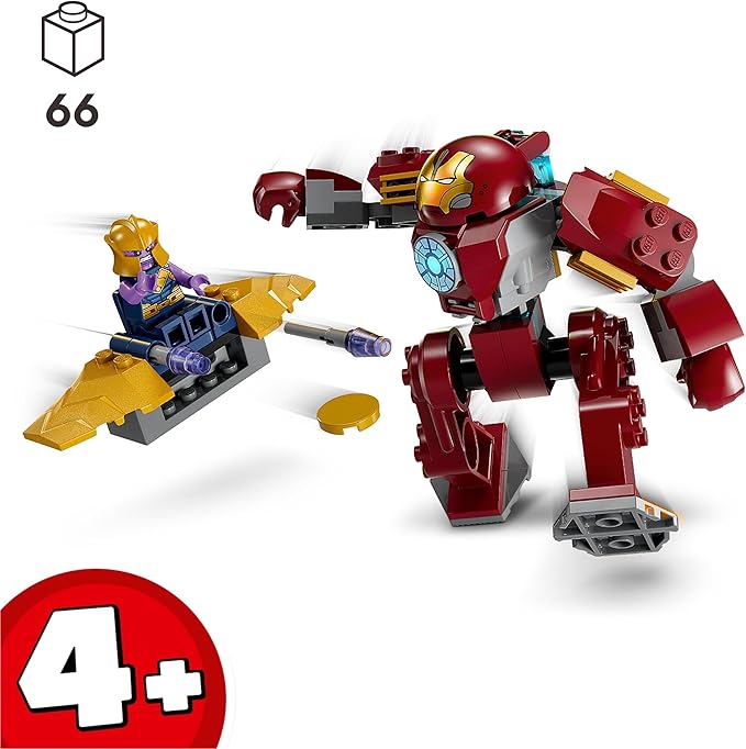 Lego 76263 Marvel Iron Man Hulkbuster vs. Thanos Set for Children from 4 Years Superhero Action Based on Avengers: Infinity War with Buildable Action Figure Toy Plane and 2 Mini Figures