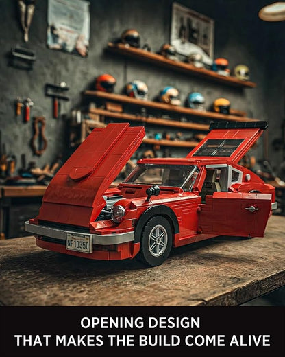 Nifeliz Z240 Sports Car Building Model Set 1:14 Scale Classic Vehicle Model Set for Adults and Car Lovers Collectible Gift for Home or Office Décor (1694 PCS NF10350)
