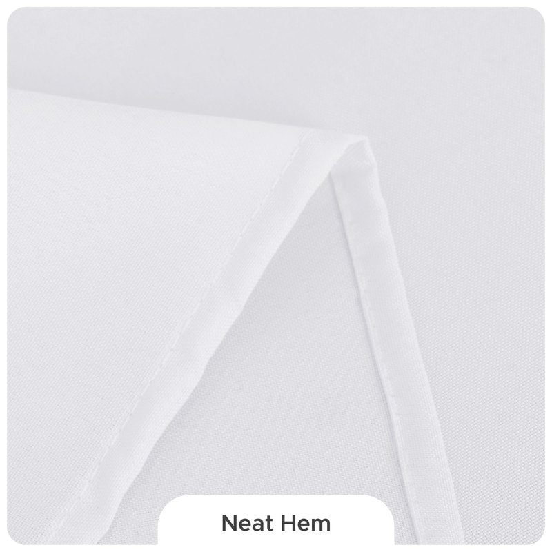 Fitable 8 Pack Round Tablecloths: Stain Resistant Wrinkle Free Circle Table Clothes, Washable Reusable Polyester Table Covers for Wedding Party Birthday Banquet Reception(White, 70 Inch)