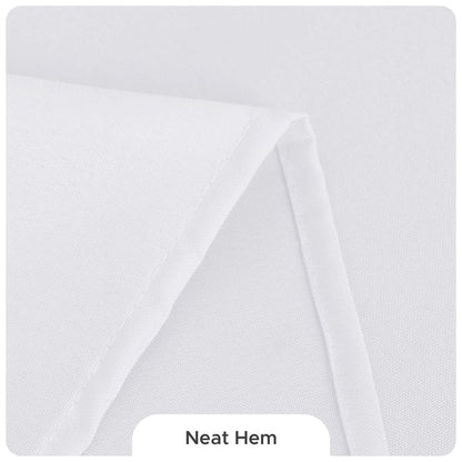Fitable 8 Pack Round Tablecloths: Stain Resistant Wrinkle Free Circle Table Clothes, Washable Reusable Polyester Table Covers for Wedding Party Birthday Banquet Reception(White, 70 Inch)
