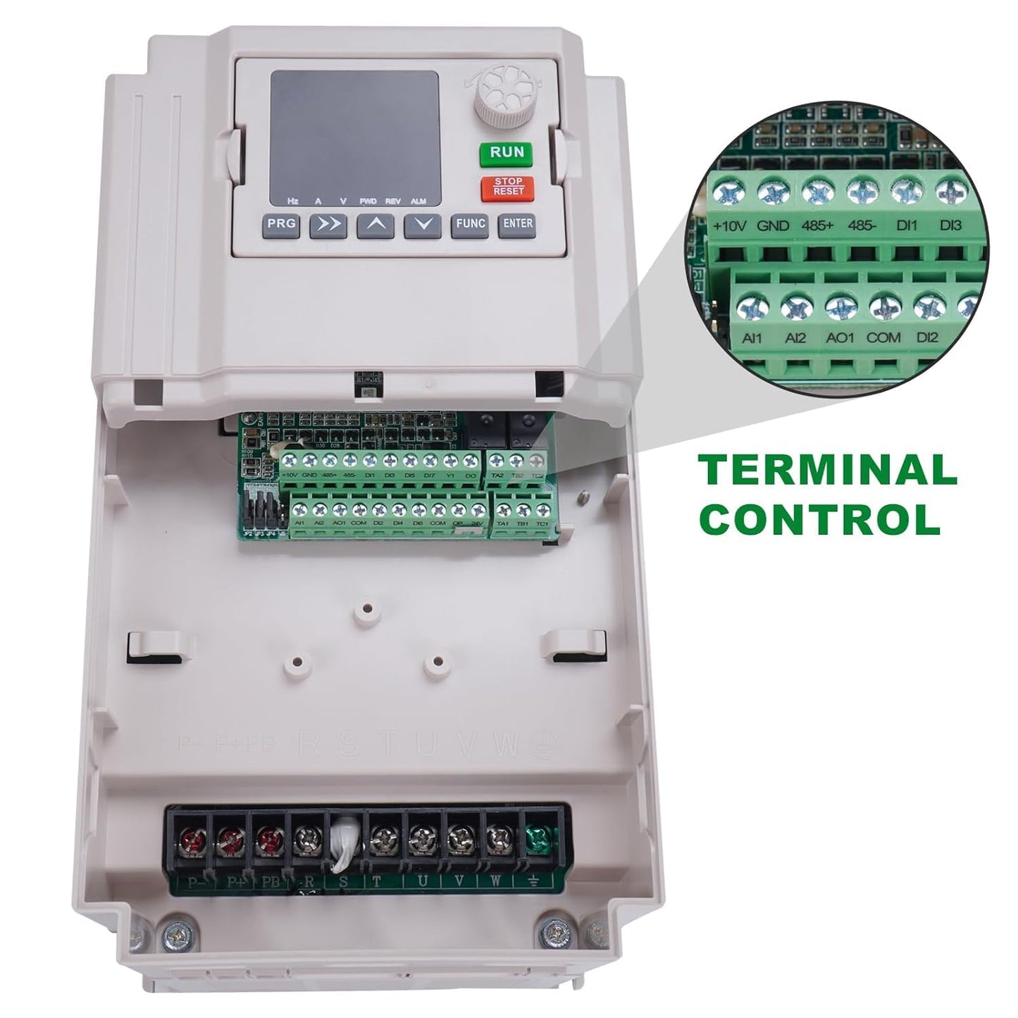 LAPOND AC 220V/18KW 25HP Variable Frequency Drive,75A VFD Inverter Single Phase to 3 Phase Converter,Used on ≤20HP(15kW) 55Amps 200-230V 3-Phase Motor