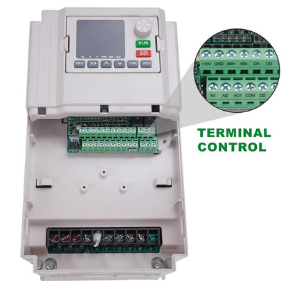 LAPOND AC 220V/18KW 25HP Variable Frequency Drive,75A VFD Inverter Single Phase to 3 Phase Converter,Used on ≤20HP(15kW) 55Amps 200-230V 3-Phase Motor