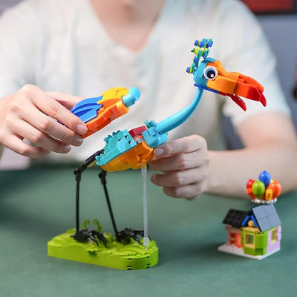 ENJBRICK Kevin Bird Up House Building Sets for AdultsCute Movie Animal Building Toy Set for Girls and Boys Age 8-14 Years Christmas and Birthday Gifts 602 pcs