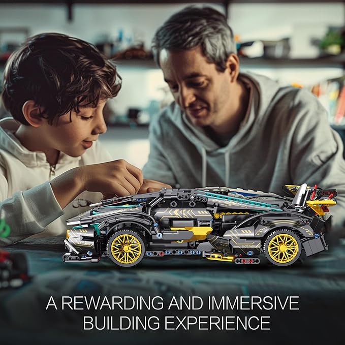 Technic Sports Car Building Blocks Toys Boys or Adults Kits 1:14 MOC Lambo V12 Building Set Speed Champions Raceing Car Model Vehicle Set for 10 12 14+ Year Boys(1012pcs)