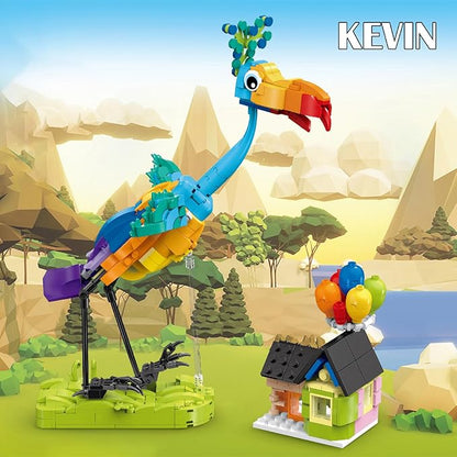 ENJBRICK Kevin Bird Up House Building Sets for AdultsCute Movie Animal Building Toy Set for Girls and Boys Age 8-14 Years Christmas and Birthday Gifts 602 pcs