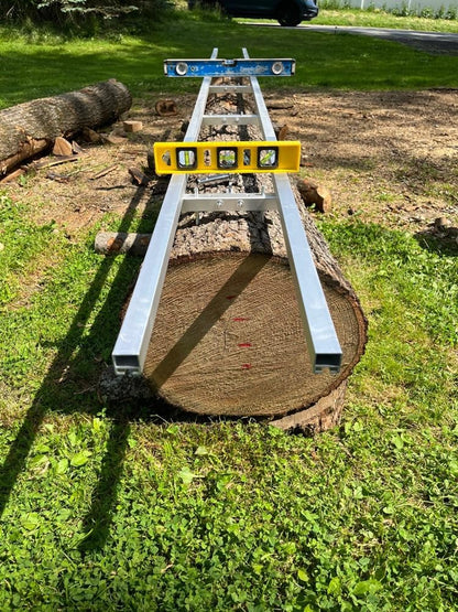 Portable Chainsaw Mill 36 Inches Planking Milling Bar Size 14 Inches to 36 Inches,with 9Ft Rail Mill Guide System