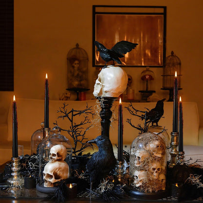 24 Pcs 10 Inch Vampire Blood Taper Candles Vampire Blood Candle, Ritual Spell Unscented Candle Halloween Spooky Decor for Haunted House, Gothic Theme Party.