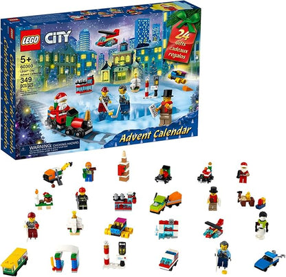 LEGO City Advent Calendar 60303 Building Kit Includes City Play Mat Best Christmas Toys for Kids New 2021 (349 Pieces)