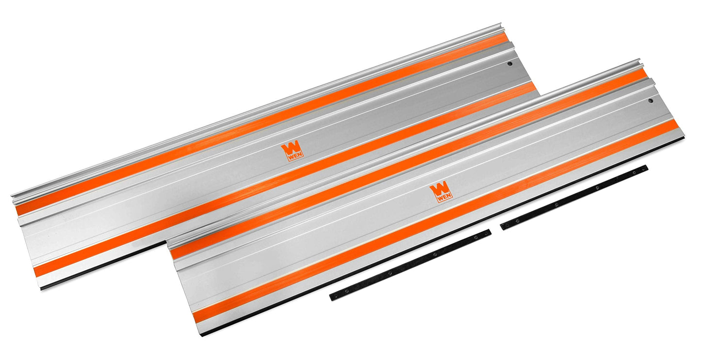 WEN 12-Amp 7.25-Inch Plunge Cut Track Saw Bundle with 100-Inch Guide Rail and Adapters