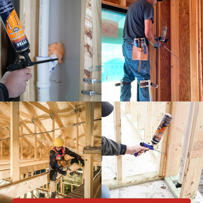Fire Block 113 Orange Fire Blocking Foam Sealant – 24 oz Gun-Grade Polyurethane Foam for Gaps, Cracks, Walls, Joints, Electrical Outlets & PVC Pipe (12x24 oz) + Precision Max Gun & Cleaner