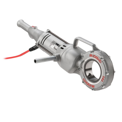 RIDGID 41935 Model 700 Hand-Held 120-Volt Power Drive Pipe Threader, Compatible with RIDGID 12-R, 00-R, 00-RB, and 11-R Die Heads, Silver