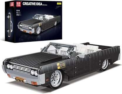 Mould King 10118 Sports Car Building Block Kits MOC Classic Vintage Car Model Building Sets Gift for Age 14+/Adult Collections Enthusiasts (1903 Pieces Static Version)