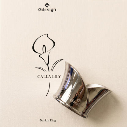 Gdesign Stainless Steel Napkin Ring, Decorative Napkin Holder for Dining Table Decoration, Gifts, Setting for Party, Wedding, Christmas, Thanksgiving and Birthday