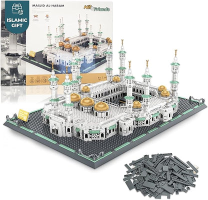 Masjid Al Haram Building Blocks Set - Great Mosque of Mecca Architecture Model Kit 2000+ PCS - Islamic Mosque Educational Construction Toy for Kids &amp Adults - Muslim Eid Ramadan Hajj &amp Umrah
