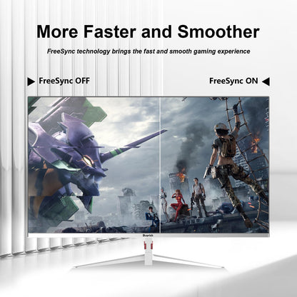BUYRICH 27 Inch Computer Monitor 100Hz IPS FHD 1080P,Built-in Speakers, Frameless Gaming Monitor with FreeSync/G-Sync Compatible, HDR10, HDMI/DP Ports, VESA Mount, Tilt Adjustable