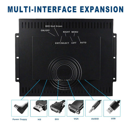 VSDISPLAY 17 Inch 1280x1024 LCD Touchscreen Monitor with VGA DVI Interface 4:3 Industrial Display Used for Outdoor High Brightness