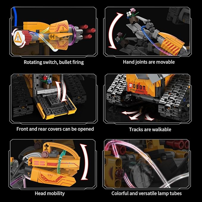 5 in 1 STEM Robot Building Kit 673 Piece APP/Remote Control Mech RC Robotics for Kids Ages 8-12 Educational Science Kit Coding Robots Toy Building Set Birthday Gifts for Boys Age 8-14+