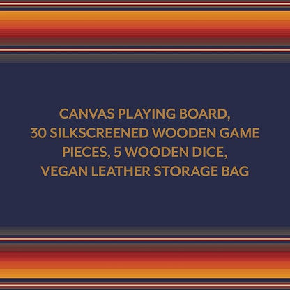 Pendleton Serape Pattern Backgammon - Travel-Ready Roll-Up Game