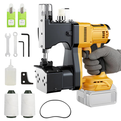 CAMXTOOL Cordless Bag Sewing Machine Compatible with Dewalt 20V Max Battery, Auto Heavy-duty Bag Closing Machine, Portable Industrial Bag Sewer for Sack Woven Bag Kraft Paper Bag Sealing, Tool Only