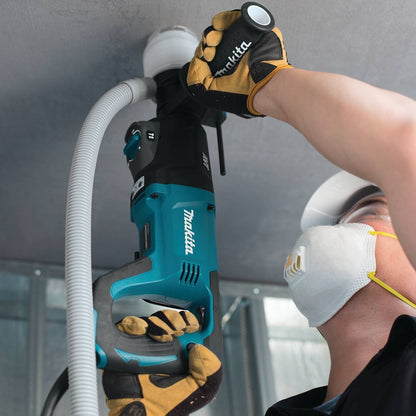 Makita HR2641X1 SDS-PLUS 3-Mode Variable Speed AVT Rotary Hammer with Case and 4-1/2" Angle Grinder, 1"