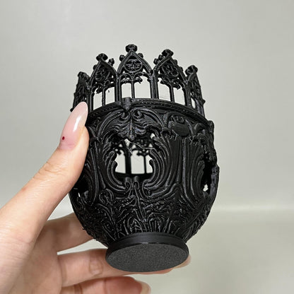 Candle Holders for Pillar Candles - Cathedral Design Centerpiece - Candlestick Holder | for Home Dinner Room Fireplace Mantel Farmhouse Wedding