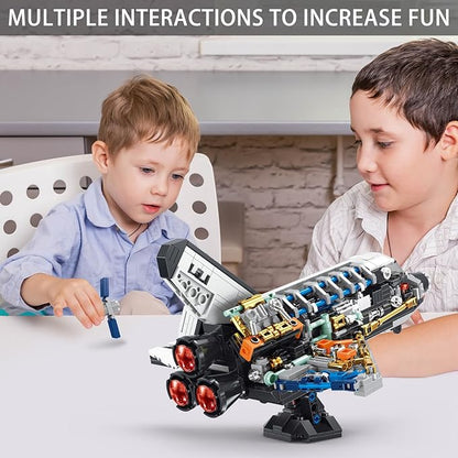 Space Shuttle Building Block SetsSpaceship Building Toy Model for Adults &amp BoysDesign Collection for Home or Office Decor(536PCS)
