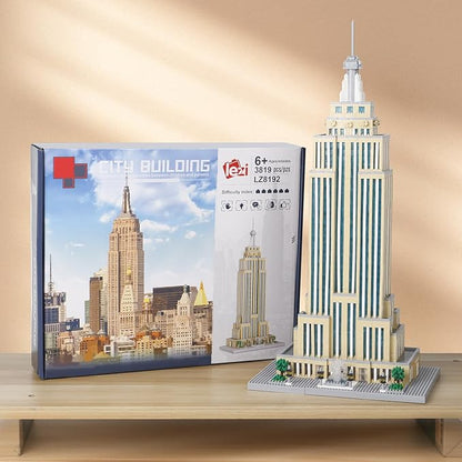 3819PCS New york Empire State Micro Mini Building Blocks SetCommemorative Architectural Model BuildingUnique Choice for 14+ Kids or Adults