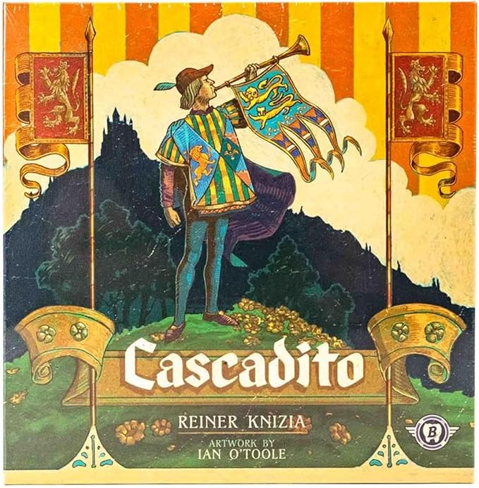 Bitewing Games - Cascadito Roll &amp Write Board Game for 1-4 Players - Challenging Combotastic Clever - Draft Dice to Protect The Kingdom - Designed by Acclaimed Designer Dr. Reiner Knizia