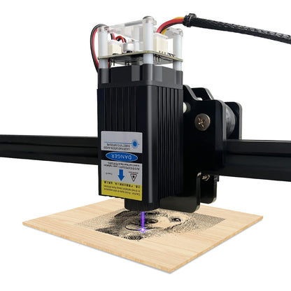 LASER TREE 4000mW Laser Engraver Module, 450nm Adjustable Focal Laser Head for Wood, Paper, Leather Cutting & Engraving, Class 4, DIY Laser Cutter, 4W